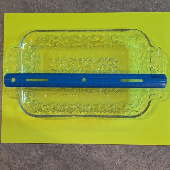 (J30) Princess House Handled Sandwich Tray 12" - Picture 7 of 7